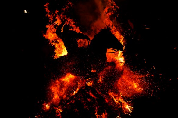 Spain San Anthony Bonfire